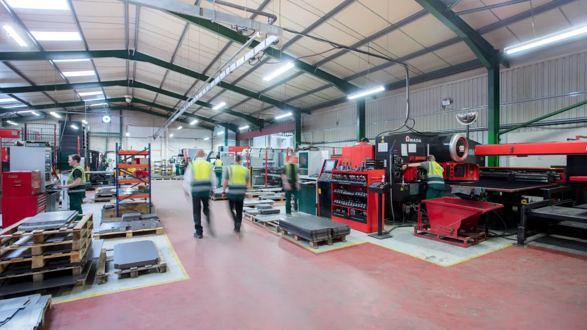 Inside the Greenfield Engineering facility